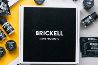 Brickell Men's Products feature logo