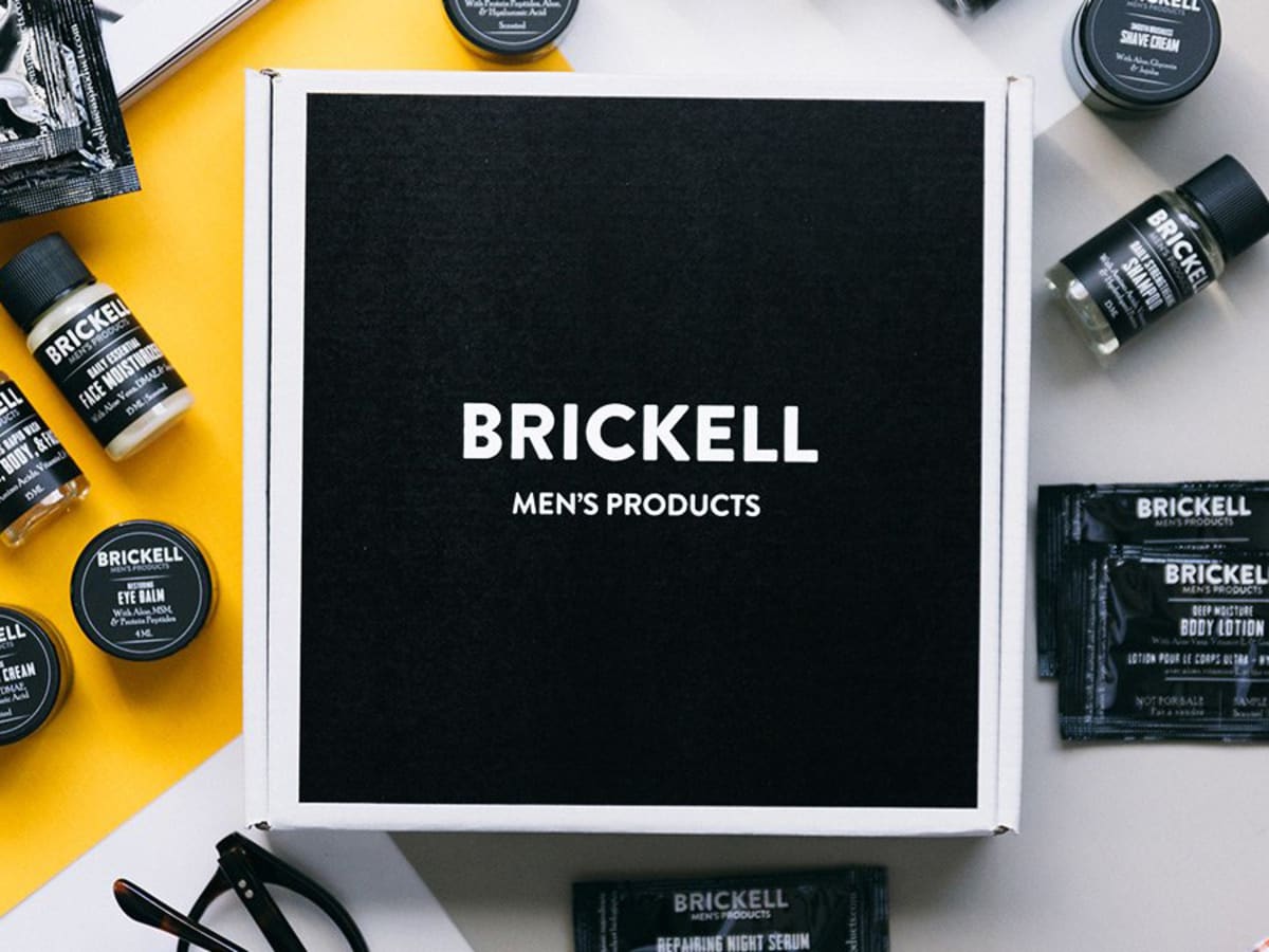 Brickell Men's Products feature logo