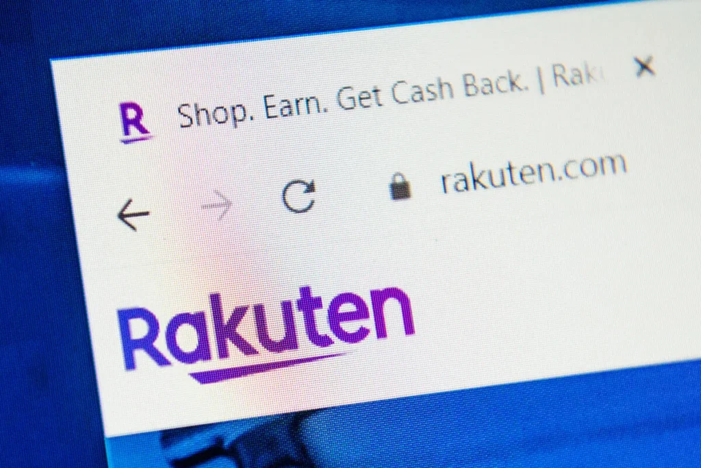 Rakuten image screen